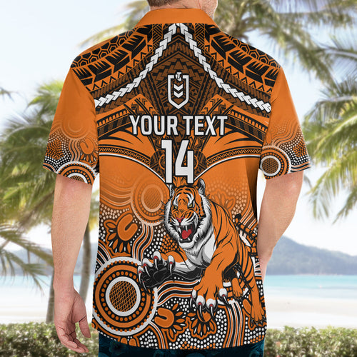 personalised-tigers-rugby-hawaiian-shirt-aboriginal-mix-polynesian-pattern