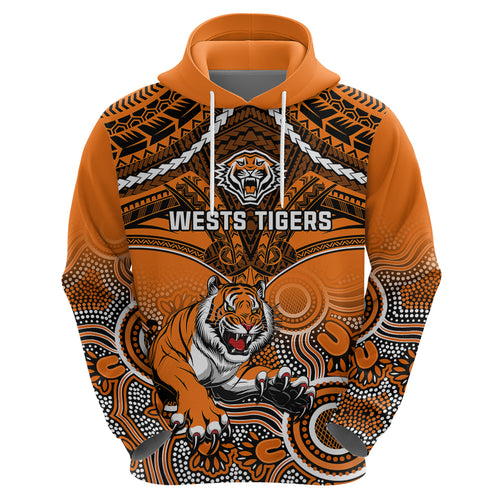 personalised-tigers-rugby-hoodie-aboriginal-mix-polynesian-pattern