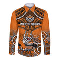 personalised-tigers-rugby-long-sleeve-button-shirt-aboriginal-mix-polynesian-pattern