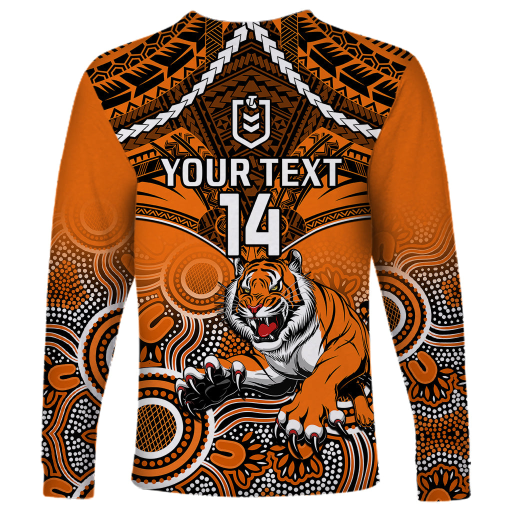personalised-tigers-rugby-long-sleeve-shirt-aboriginal-mix-polynesian-pattern