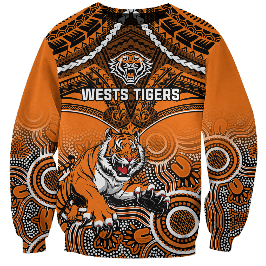 personalised-tigers-rugby-sweatshirt-aboriginal-mix-polynesian-pattern