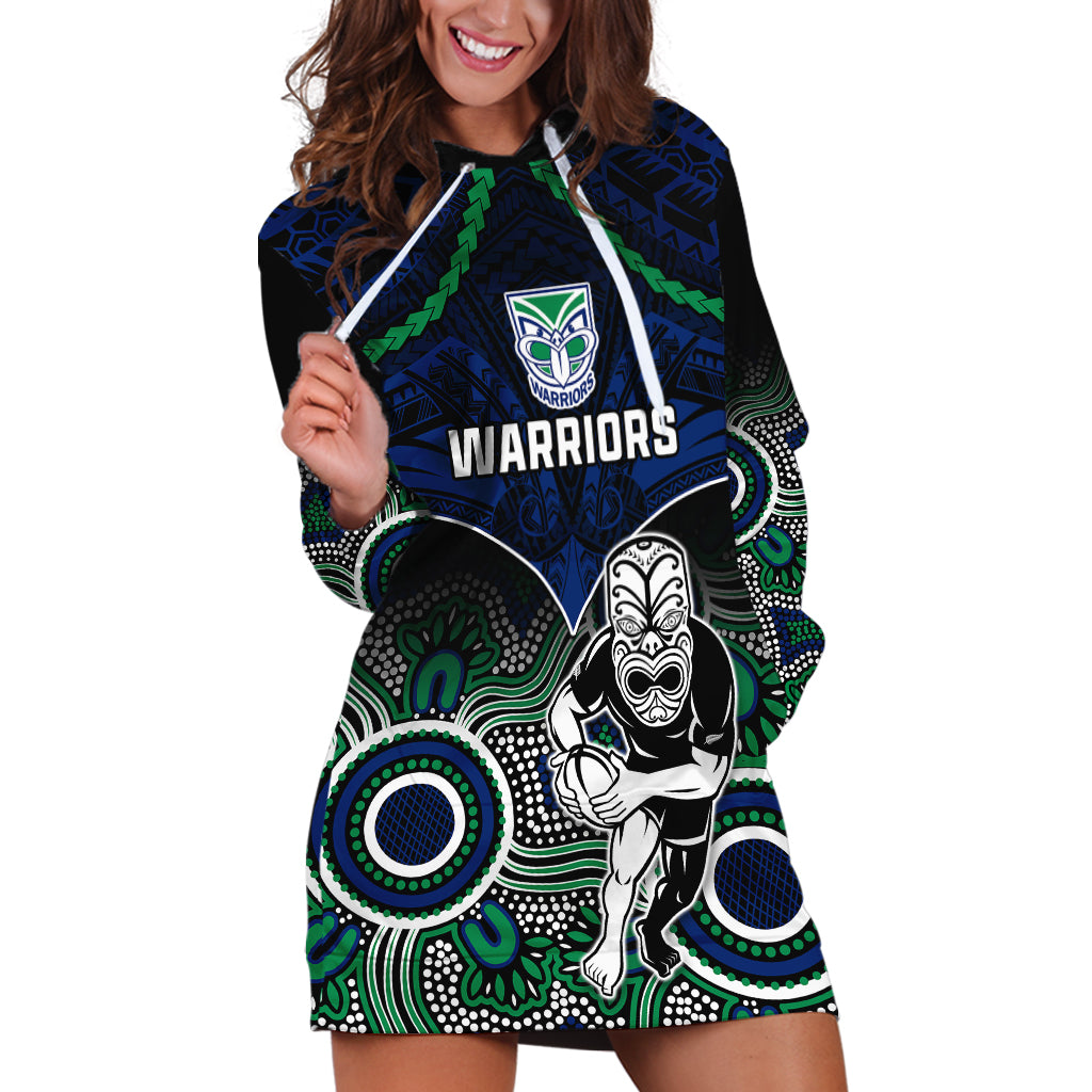 warriors-rugby-hoodie-dress-nz-aboriginal-mix-polynesian-pattern