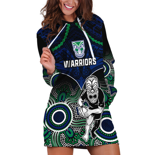 warriors-rugby-hoodie-dress-nz-aboriginal-mix-polynesian-pattern