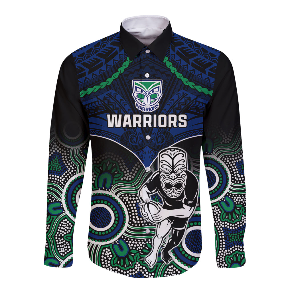 warriors-rugby-long-sleeve-button-shirt-nz-aboriginal-mix-polynesian-pattern