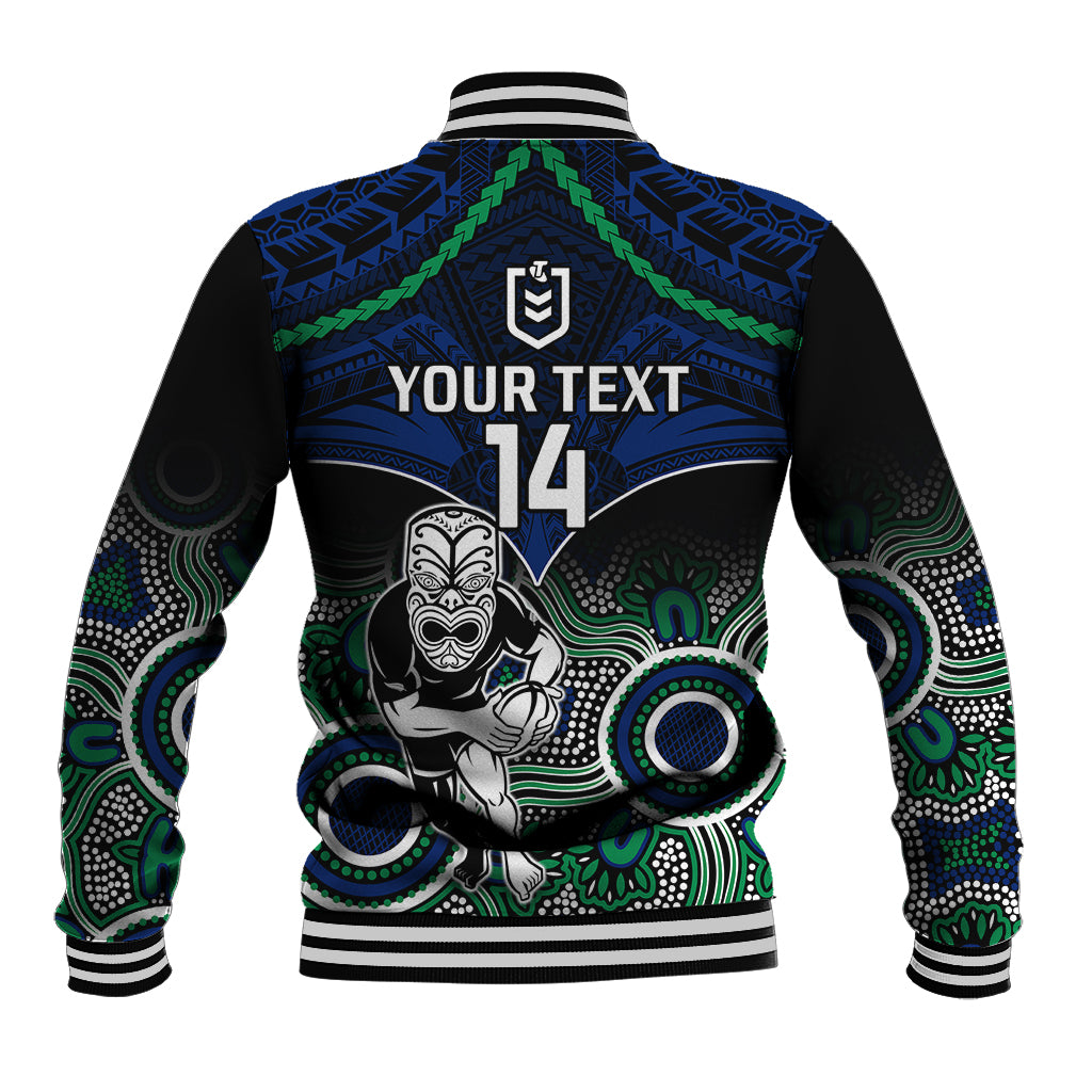 personalised-warriors-rugby-baseball-jacket-nz-aboriginal-mix-polynesian-pattern