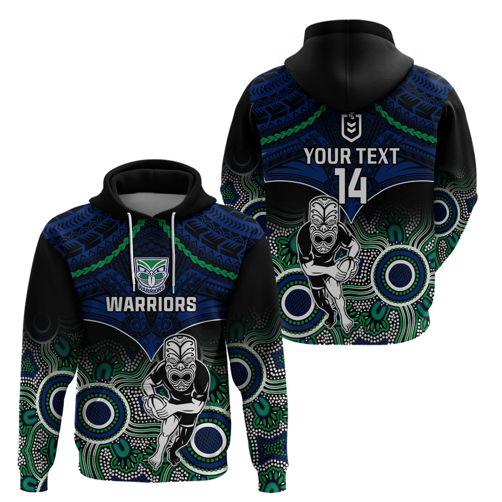 personalised-warriors-rugby-hoodie-nz-aboriginal-mix-polynesian-pattern