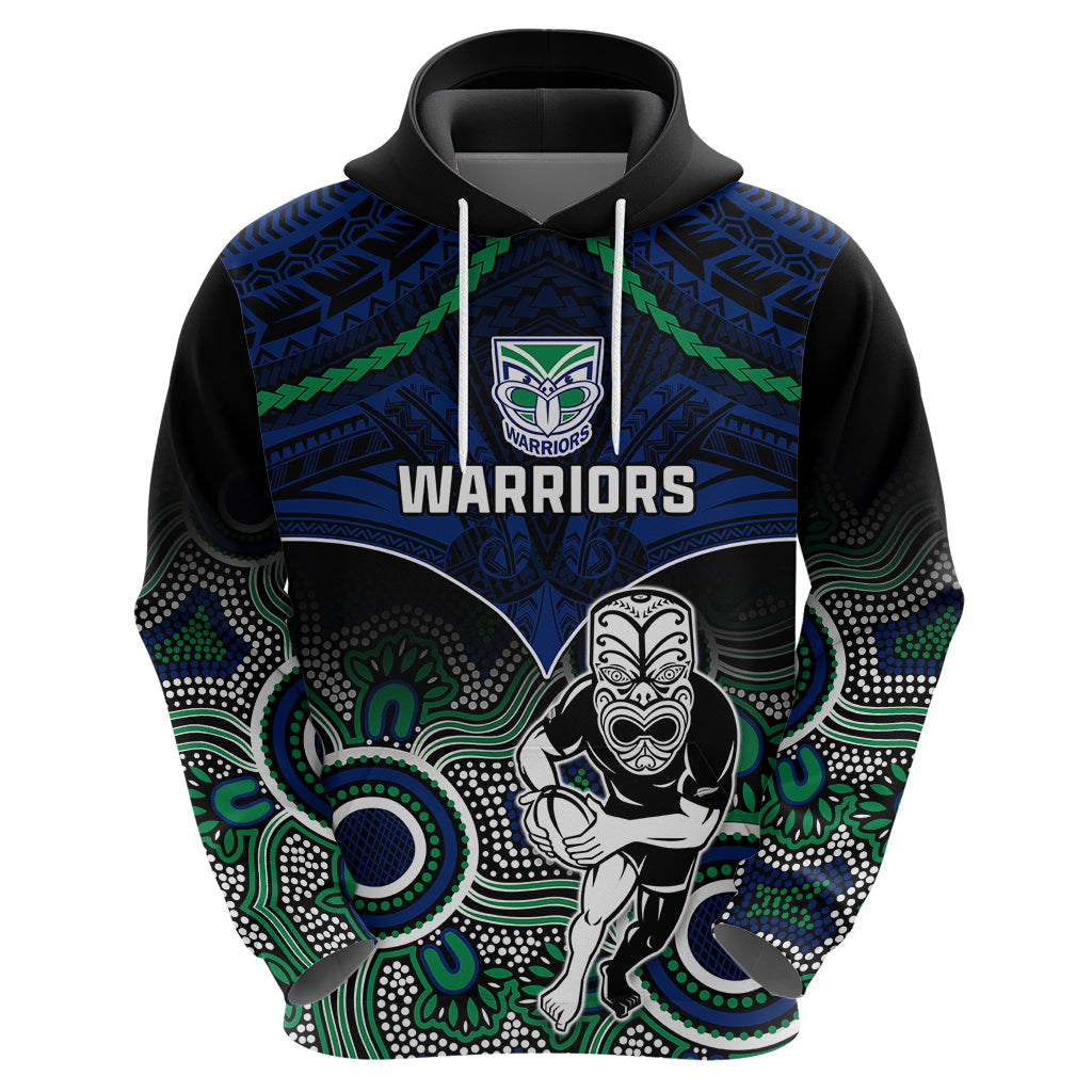 personalised-warriors-rugby-hoodie-nz-aboriginal-mix-polynesian-pattern