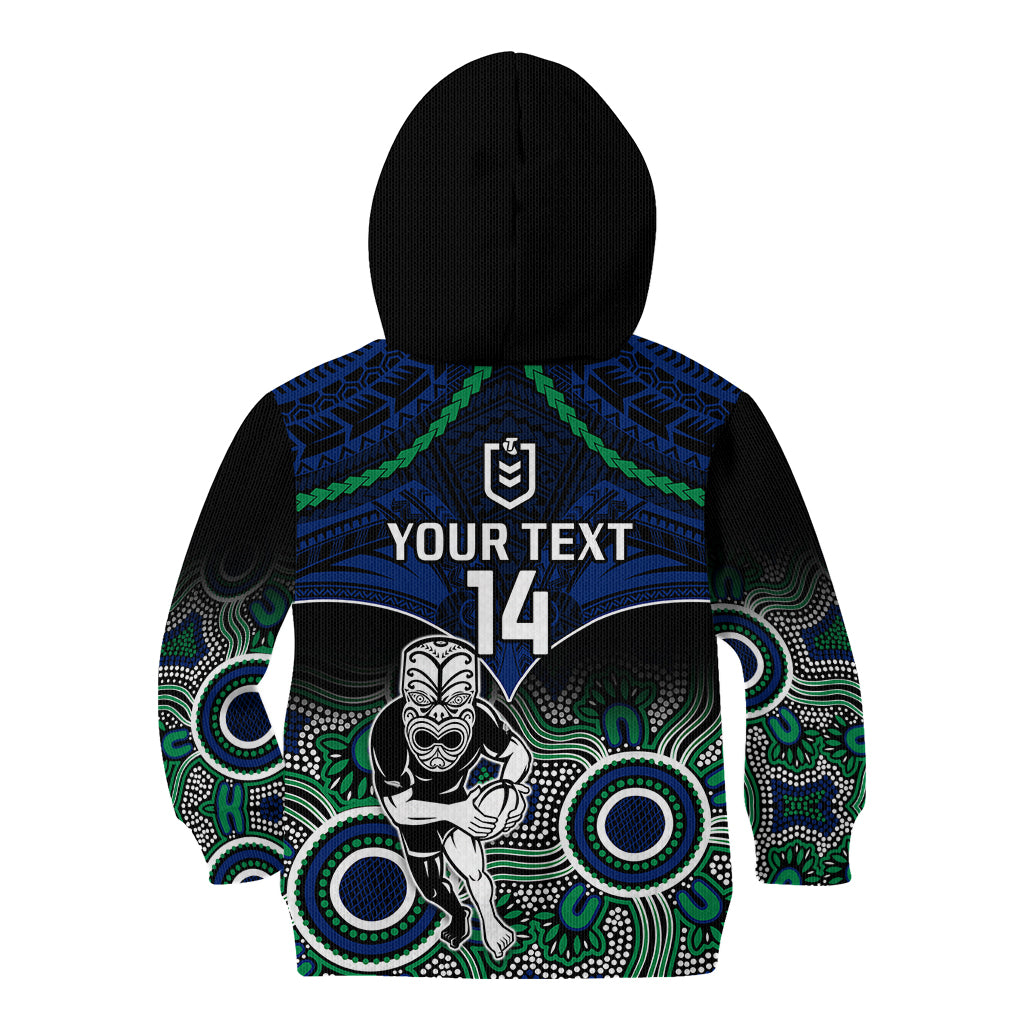 personalised-warriors-rugby-kid-hoodie-nz-aboriginal-mix-polynesian-pattern
