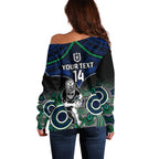 personalised-warriors-rugby-off-shoulder-sweater-nz-aboriginal-mix-polynesian-pattern