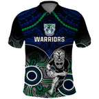 personalised-warriors-rugby-polo-shirt-nz-aboriginal-mix-polynesian-pattern