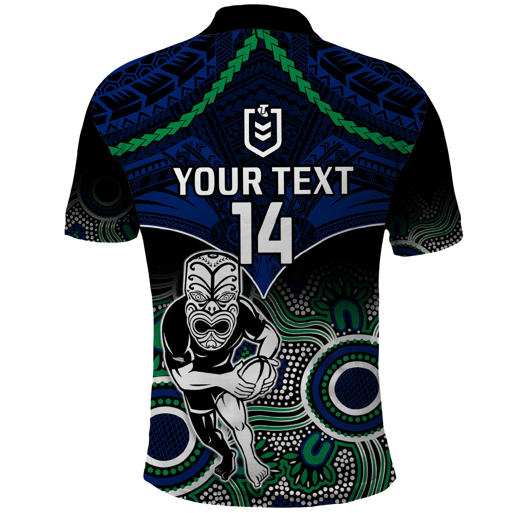 personalised-warriors-rugby-polo-shirt-nz-aboriginal-mix-polynesian-pattern