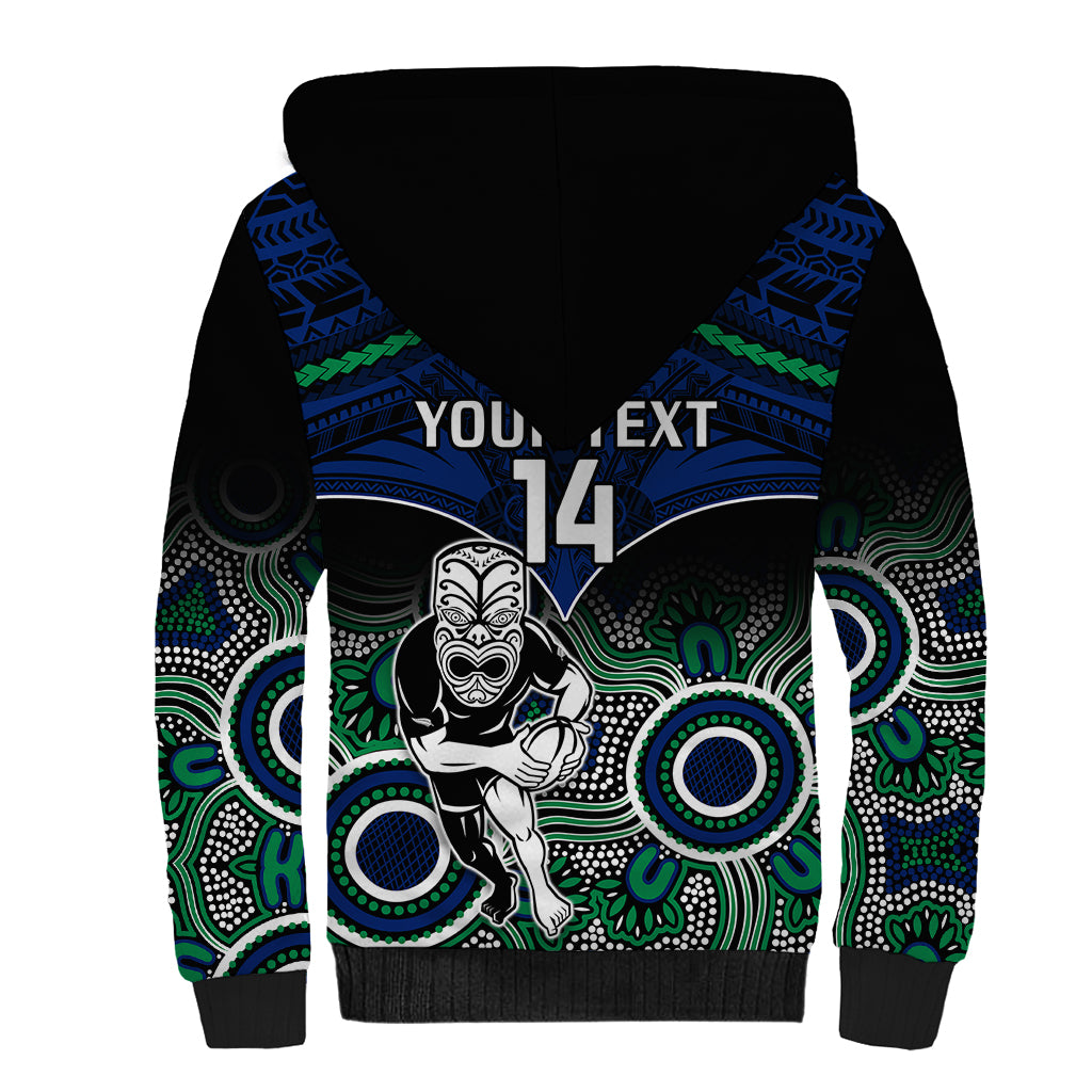 personalised-warriors-rugby-sherpa-hoodie-nz-aboriginal-mix-polynesian-pattern