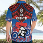 knights-rugby-hawaiian-shirt-aboriginal-mix-polynesian-pattern
