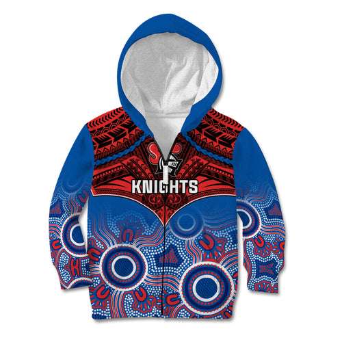knights-rugby-kid-hoodie-aboriginal-mix-polynesian-pattern