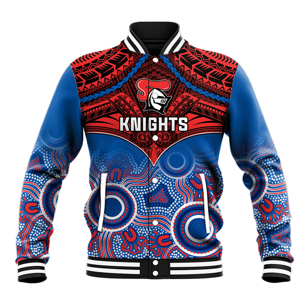 personalised-knights-rugby-baseball-jacket-aboriginal-mix-polynesian-pattern