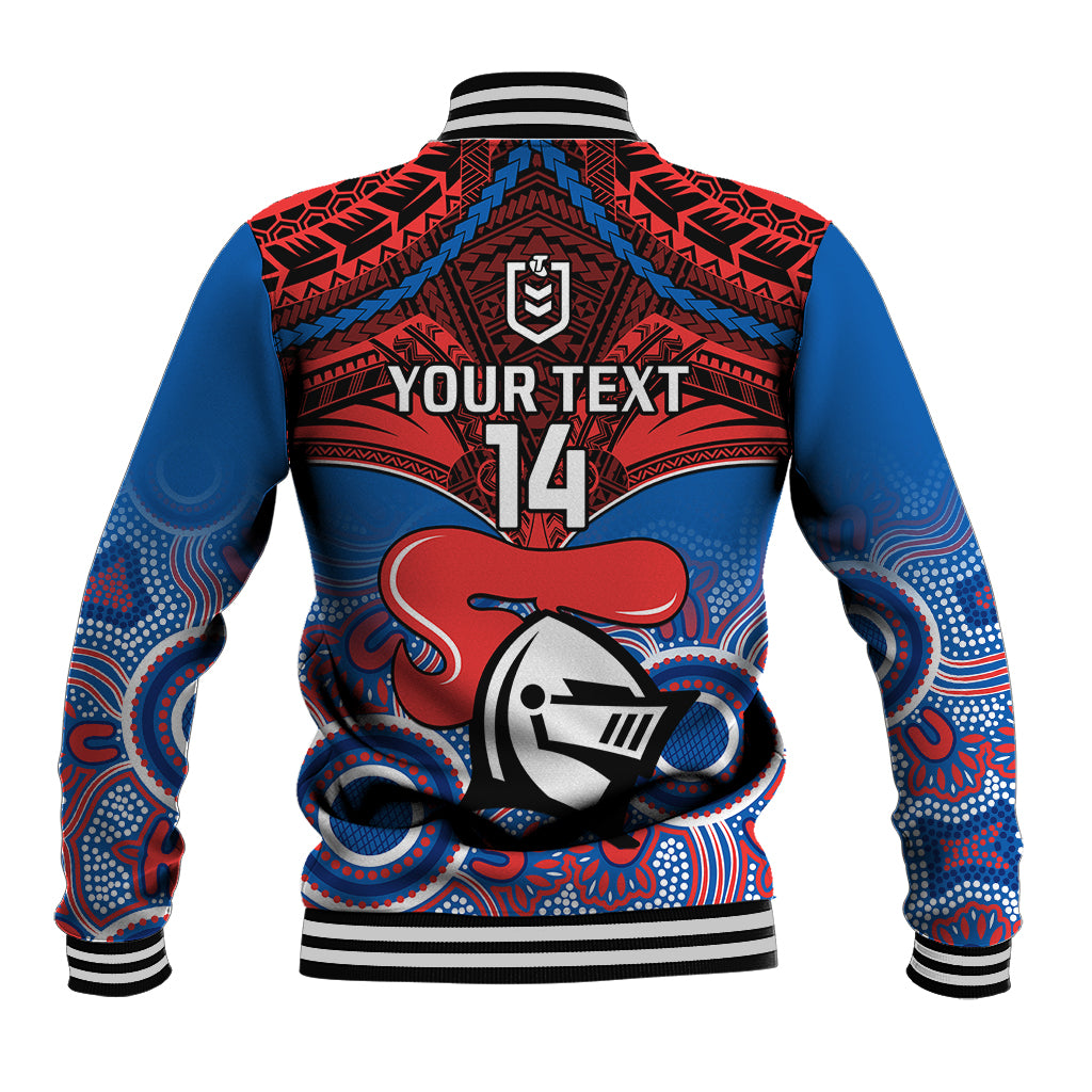 personalised-knights-rugby-baseball-jacket-aboriginal-mix-polynesian-pattern
