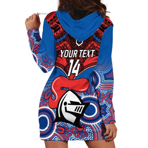 personalised-knights-rugby-hoodie-dress-aboriginal-mix-polynesian-pattern