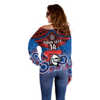 personalised-knights-rugby-off-shoulder-sweater-aboriginal-mix-polynesian-pattern
