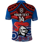 personalised-knights-rugby-polo-shirt-aboriginal-mix-polynesian-pattern