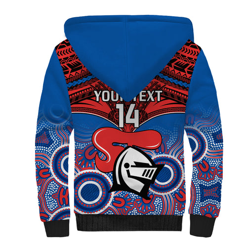 personalised-knights-rugby-sherpa-hoodie-aboriginal-mix-polynesian-pattern