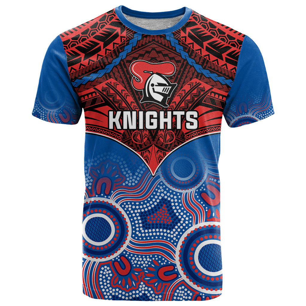 personalised-knights-rugby-t-shirt-aboriginal-mix-polynesian-pattern