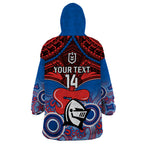 personalised-knights-rugby-wearable-blanket-hoodie-aboriginal-mix-polynesian-pattern
