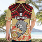 dolphins-rugby-hawaiian-shirt-aboriginal-mix-polynesian-pattern