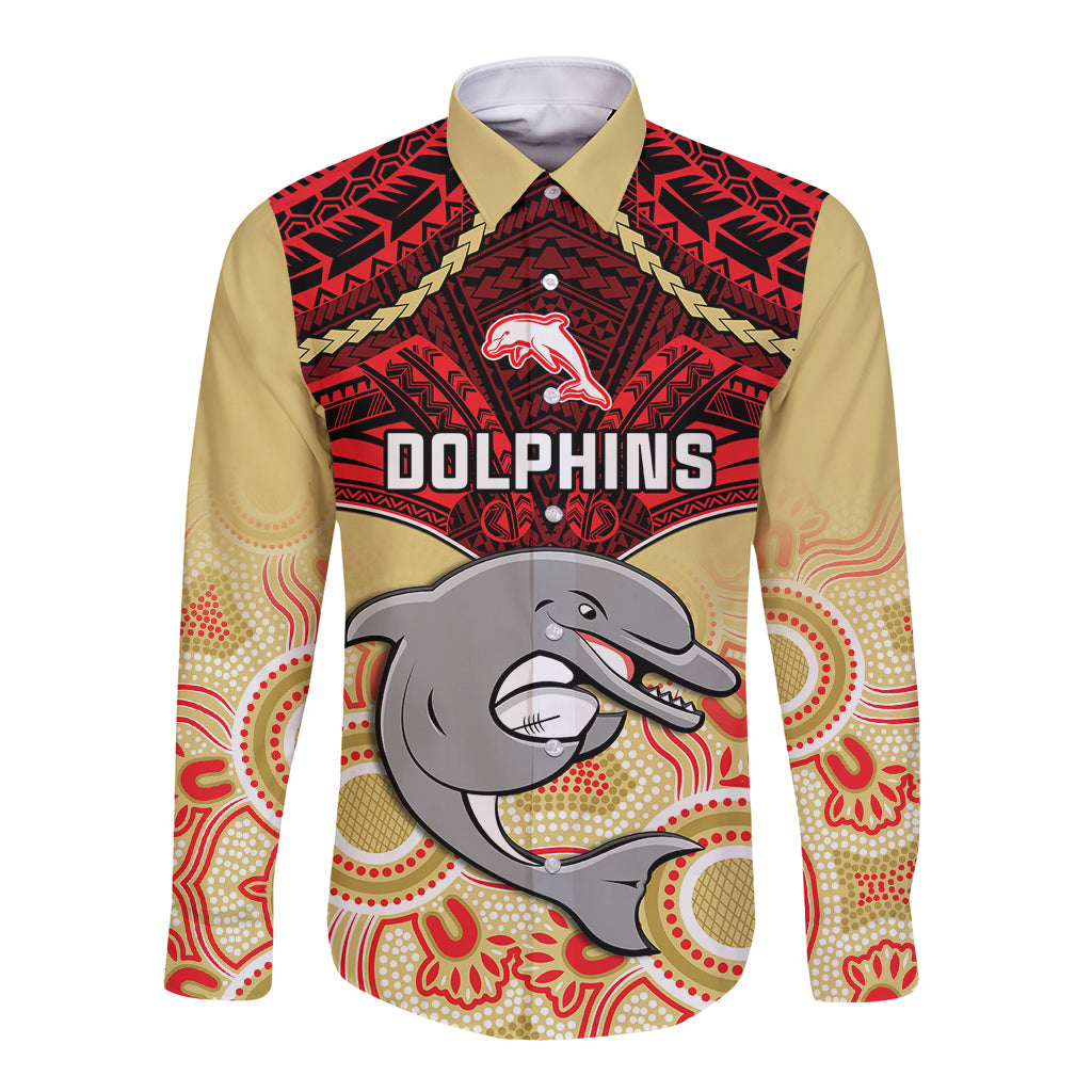 dolphins-rugby-long-sleeve-button-shirt-aboriginal-mix-polynesian-pattern