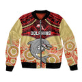 personalised-dolphins-rugby-bomber-jacket-aboriginal-mix-polynesian-pattern