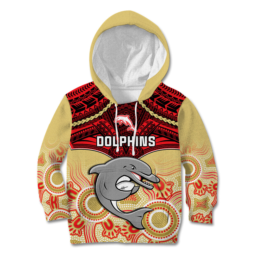 personalised-dolphins-rugby-kid-hoodie-aboriginal-mix-polynesian-pattern