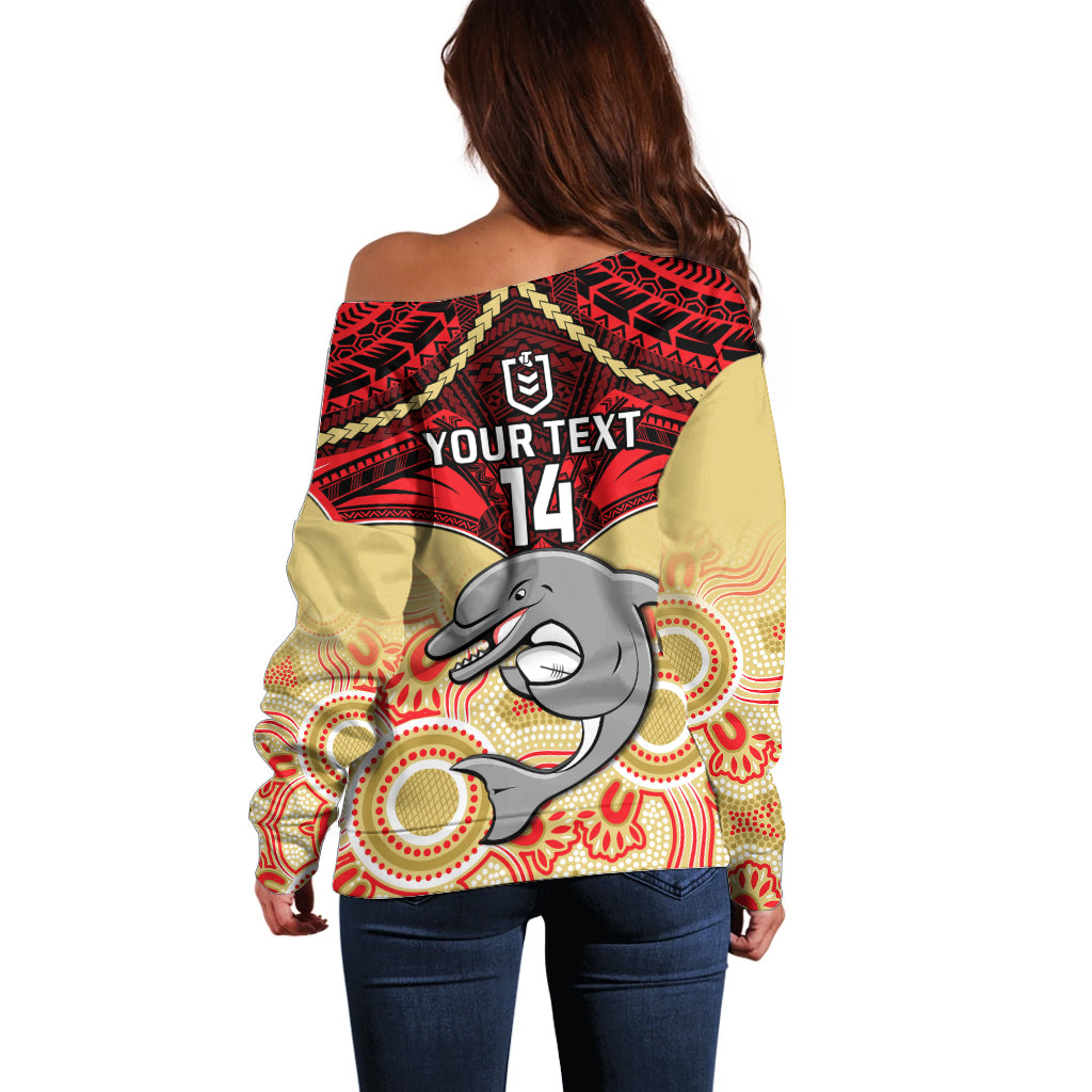 personalised-dolphins-rugby-off-shoulder-sweater-aboriginal-mix-polynesian-pattern