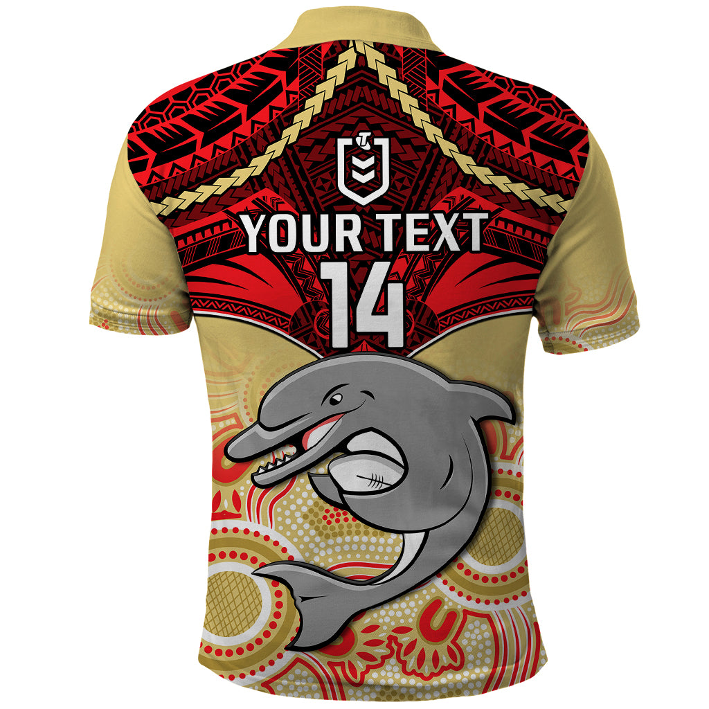 personalised-dolphins-rugby-polo-shirt-aboriginal-mix-polynesian-pattern