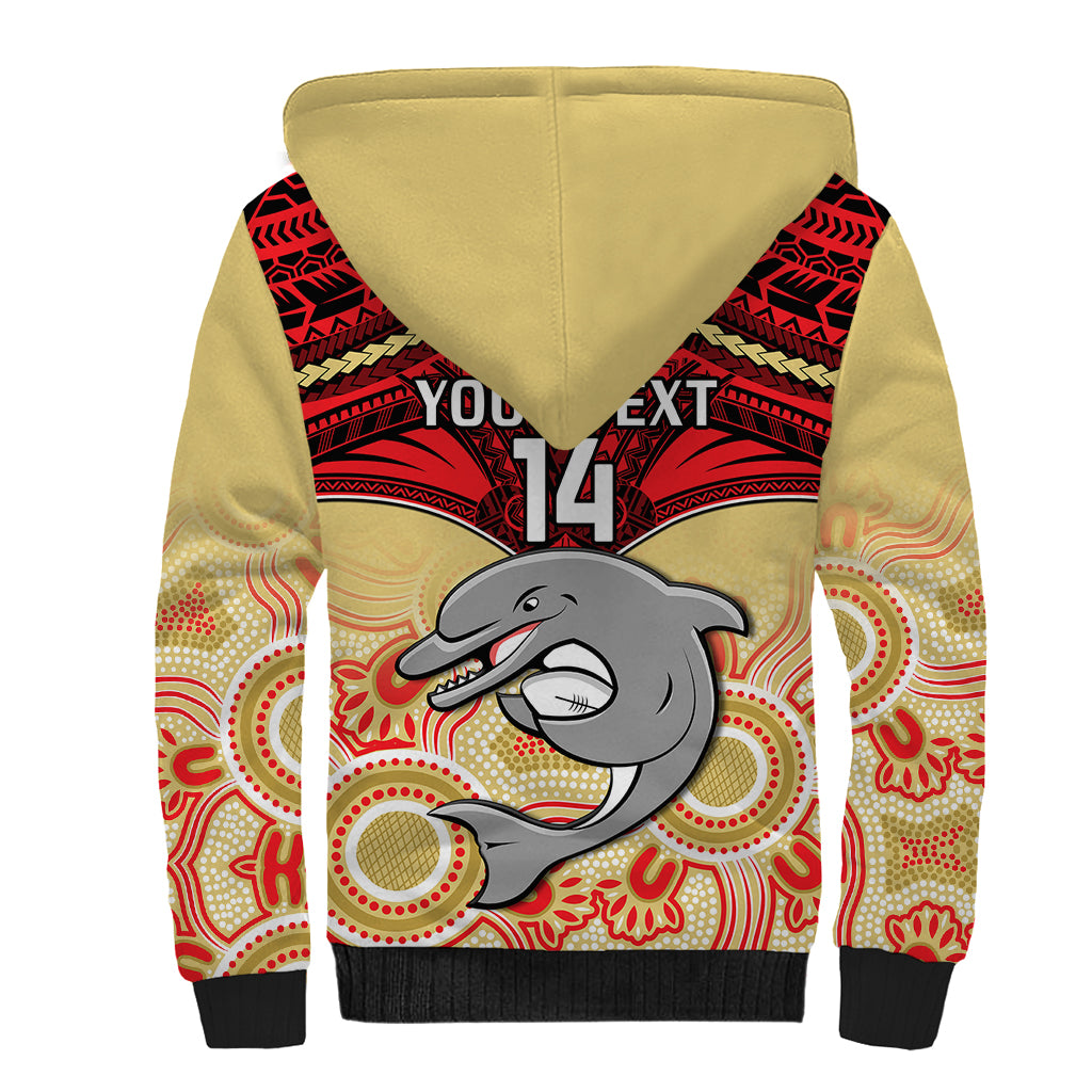 personalised-dolphins-rugby-sherpa-hoodie-aboriginal-mix-polynesian-pattern