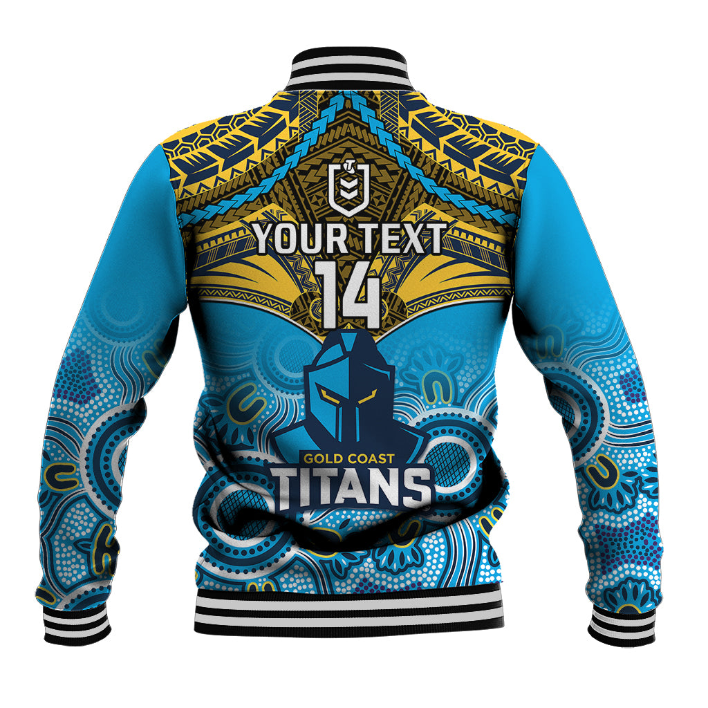 personalised-titans-rugby-baseball-jacket-aboriginal-mix-polynesian-pattern