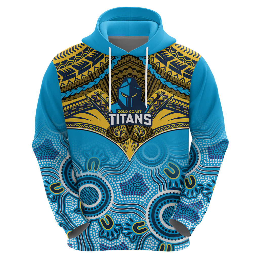 personalised-titans-rugby-hoodie-aboriginal-mix-polynesian-pattern
