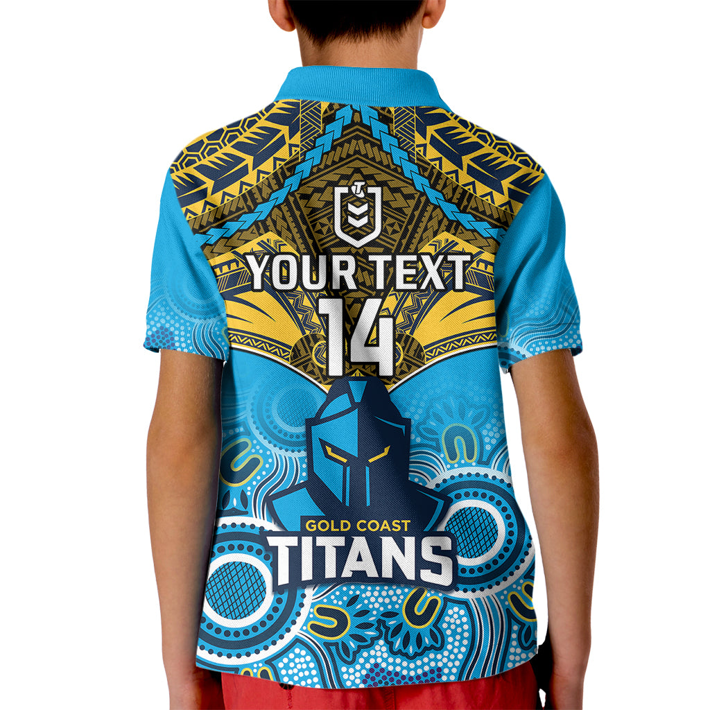 personalised-titans-rugby-kid-polo-shirt-aboriginal-mix-polynesian-pattern