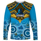 personalised-titans-rugby-long-sleeve-shirt-aboriginal-mix-polynesian-pattern
