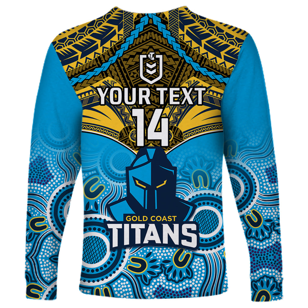 personalised-titans-rugby-long-sleeve-shirt-aboriginal-mix-polynesian-pattern