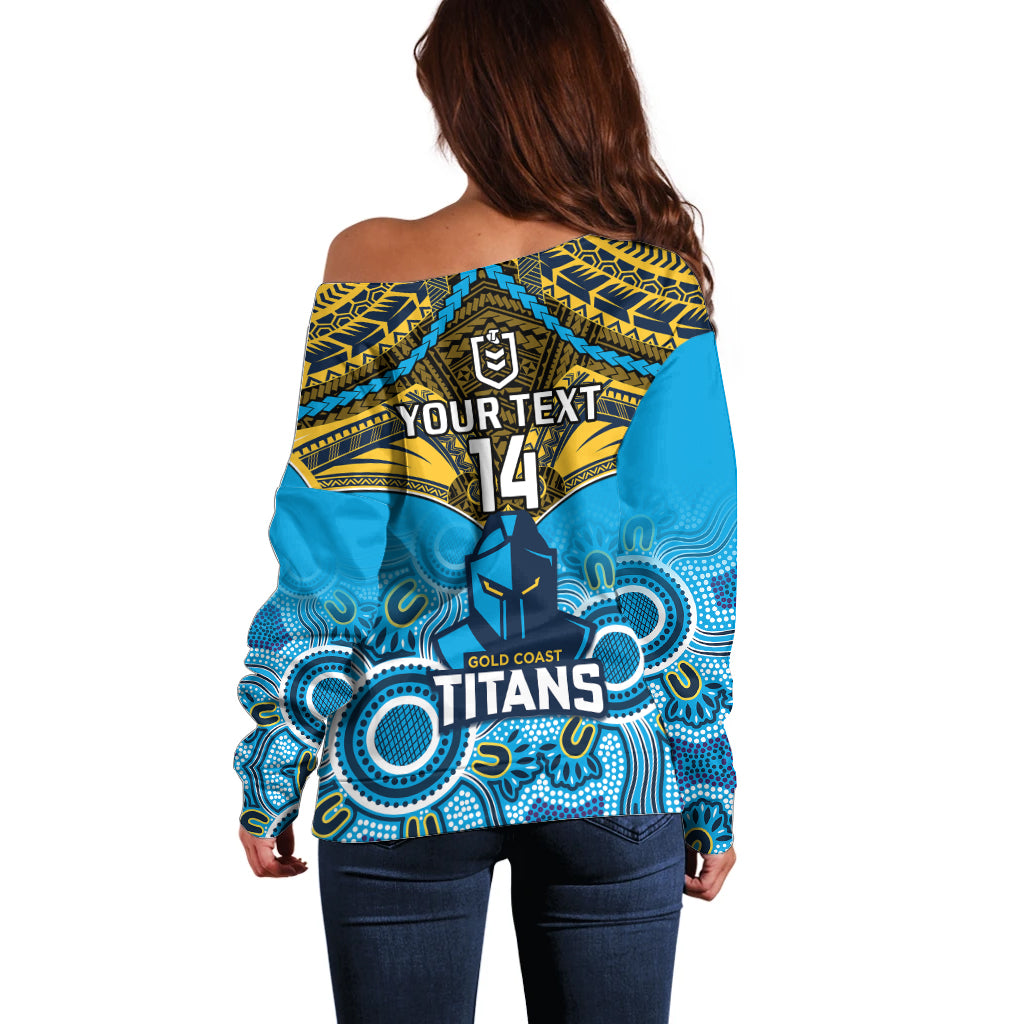 personalised-titans-rugby-off-shoulder-sweater-aboriginal-mix-polynesian-pattern