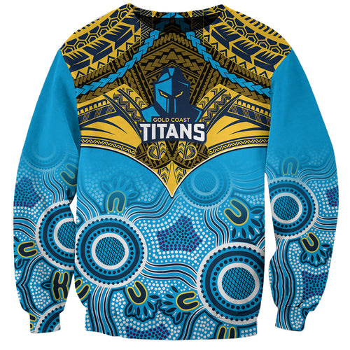 personalised-titans-rugby-sweatshirt-aboriginal-mix-polynesian-pattern