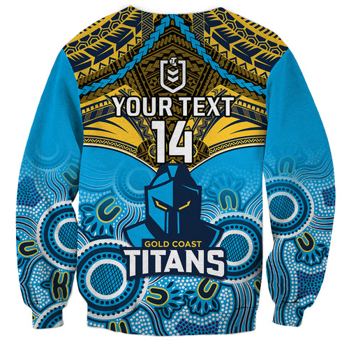 personalised-titans-rugby-sweatshirt-aboriginal-mix-polynesian-pattern