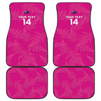 Custom New Zealand Silver Fern Rugby Car Mats Go Aotearoa - Pink Version