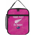 Custom New Zealand Silver Fern Rugby Lunch Bag Go Aotearoa - Pink Version