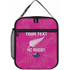 Custom New Zealand Silver Fern Rugby Lunch Bag Go Aotearoa - Pink Version