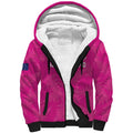 Custom New Zealand Silver Fern Rugby Sherpa Hoodie Go Aotearoa - Pink Version