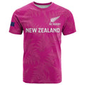 Custom New Zealand Silver Fern Rugby T Shirt Go Aotearoa - Pink Version