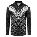 Kia Kaha Te Reo Maori Button Sweatshirt Aotearoa Hei Tiki With Hongi