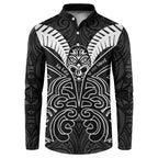 Kia Kaha Te Reo Maori Button Sweatshirt Aotearoa Hei Tiki With Hongi