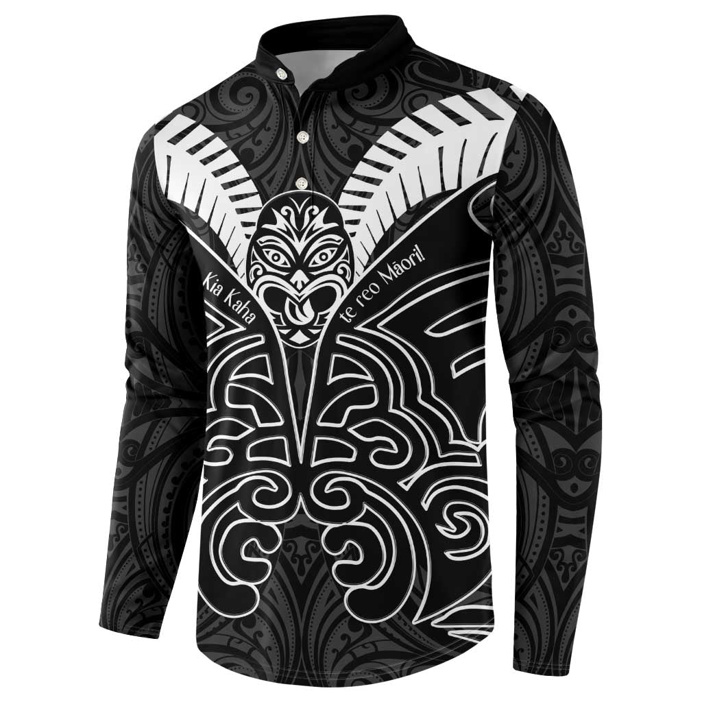 Kia Kaha Te Reo Maori Button Sweatshirt Aotearoa Hei Tiki With Hongi