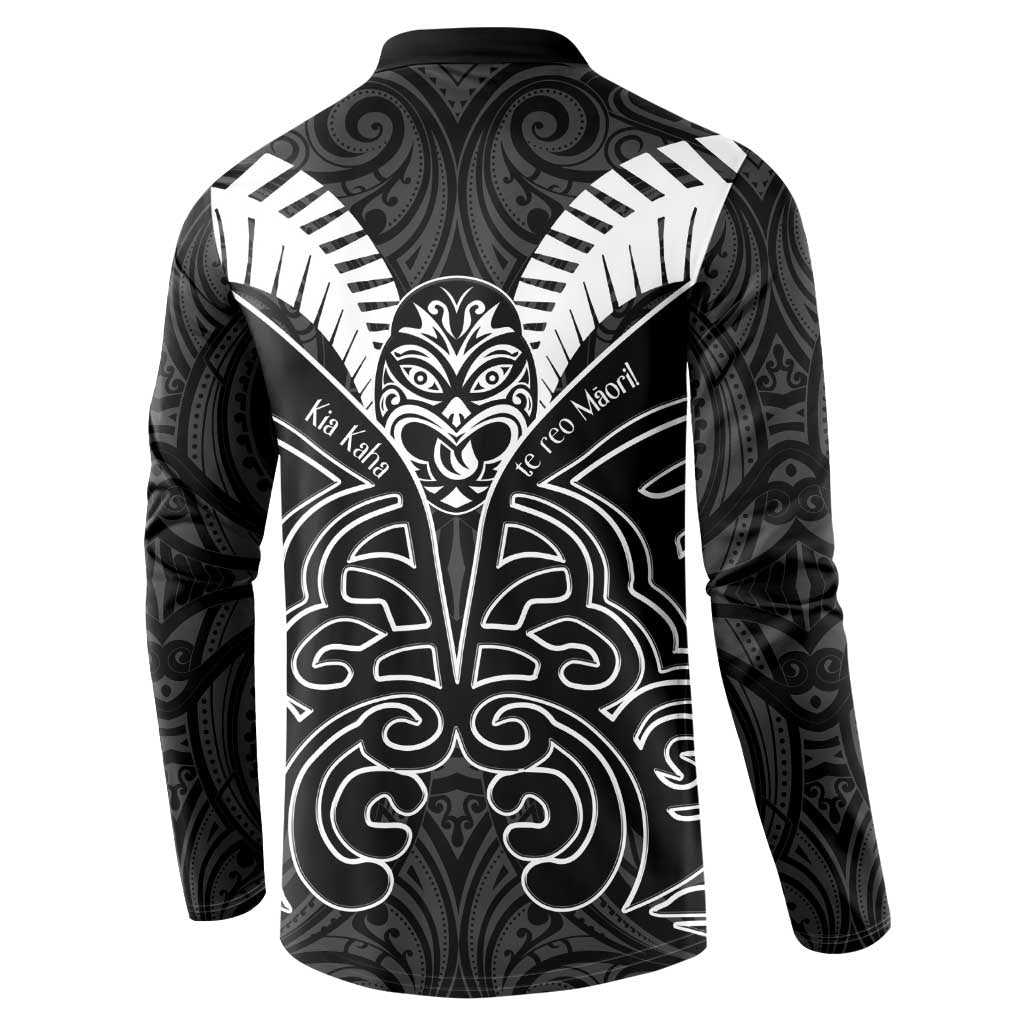 Kia Kaha Te Reo Maori Button Sweatshirt Aotearoa Hei Tiki With Hongi